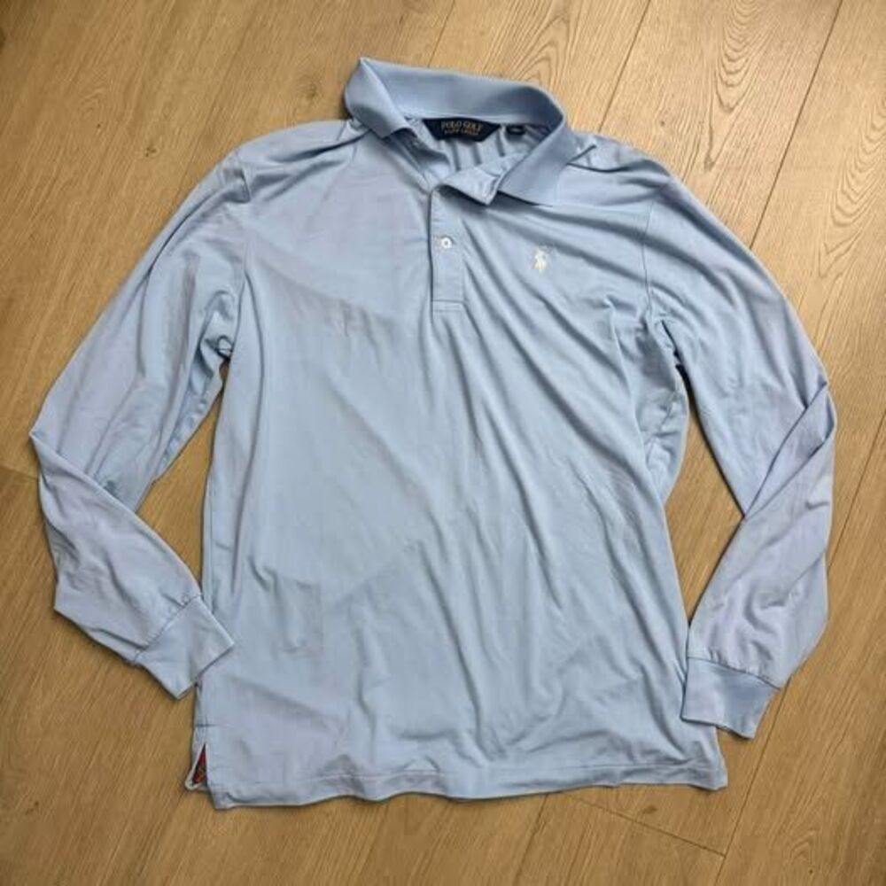 Polo Golf Ralph Lauren Long Sleeve Polo Shirt men’s medium blue